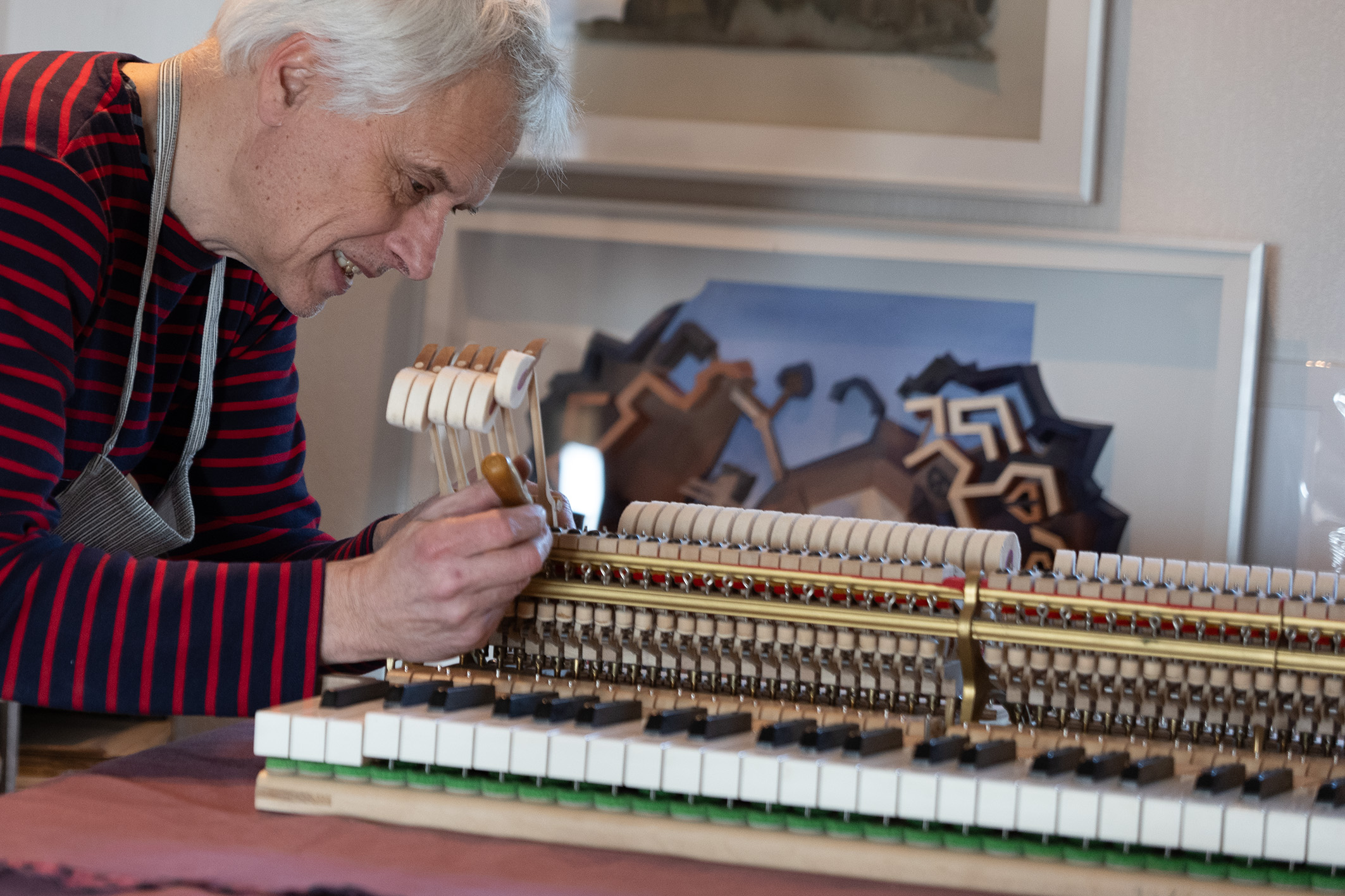 Steinway action setup and regulation