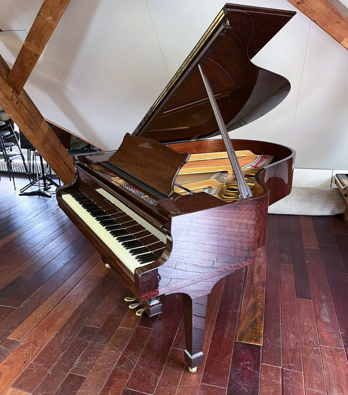 Steinway Model O-180 displayed in Wetzikon, Switzerland